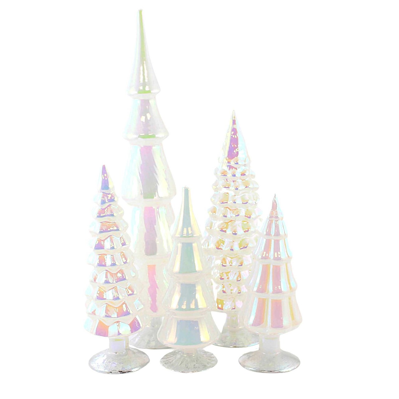 Cody Foster 17.0 Inch Hue Moonglow Trees Christmas Decorative Tree Set , Christmas Decor Christmas Frozen Village Decorate Decor